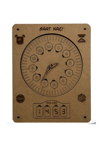 Moon Beavers Saat Kaç Ahşap Eğitici Oyun