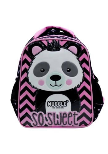 Muggle Anaokul Çantası Panda Siyah Mu-7327