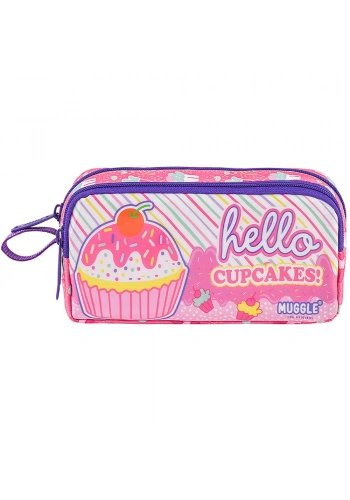 Muggle Kalem Çantası Cup Cake Pembe Mu-7112