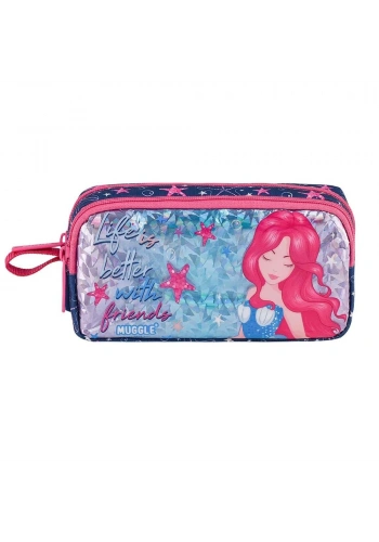 Muggle Kalem Çantası Marmaid Lacivert Mu-8874