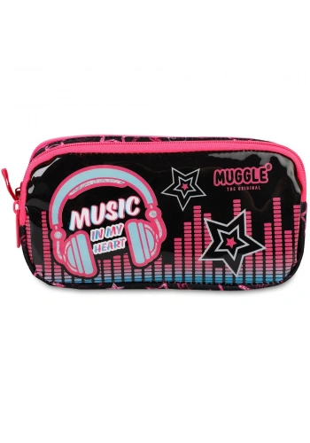 Muggle Kalem Çantası Music Siyah Mu-7181