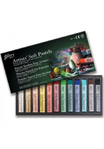 Mungyo Gallery Artists Soft Toz Pastel Boya Seti 12 Renk Tam Boy