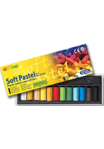 Mungyo Gallery Artists Soft Toz Pastel Boya Seti 12 Renk Yarım Boy