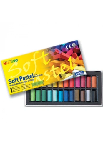 Mungyo Gallery Artists Soft Toz Pastel Boya Seti 24 Renk Yarım Boy