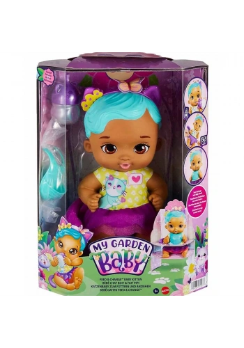 My Garden Baby Yavru Kedi Bebeğimin Bakım Zamanı: Mavi Saçlı Bebek HHL22