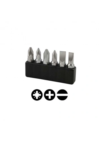 Narex 857400 1/4 30 mm Düz Yıldız Bits Uç Seti 6 Parça