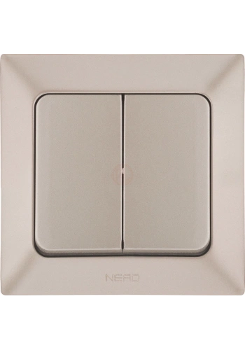 Ne-Ad Aras Metalik Anahtar Grubu / Komitatör Metalik Bej (Çerçevesiz)