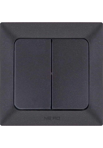 Ne-Ad Aras Metalik Anahtar Grubu / Komitatör Siyah (Çerçevesiz)