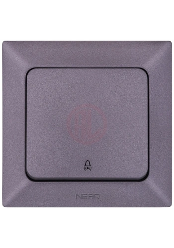 Ne-Ad Aras Metalik Anahtar Grubu / Zil Anahtarı Füme (Çerçevesiz)