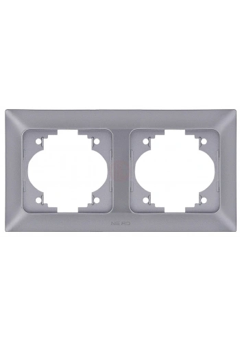 Ne-Ad Aras Metalik Çerçeve İkili Yatay Gümüş