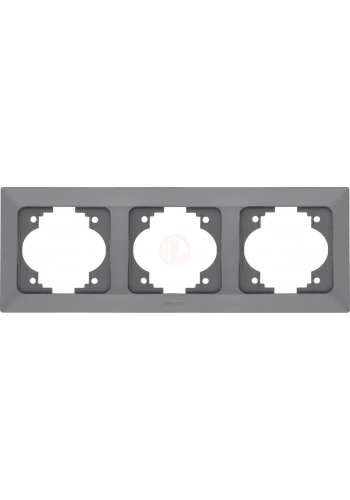 Ne-Ad Aras Metalik Çerçeve Üçlü Yatay Füme