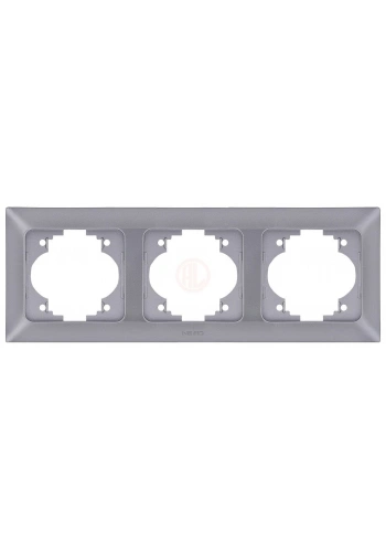 Ne-Ad Aras Metalik Çerçeve Üçlü Yatay Gümüş