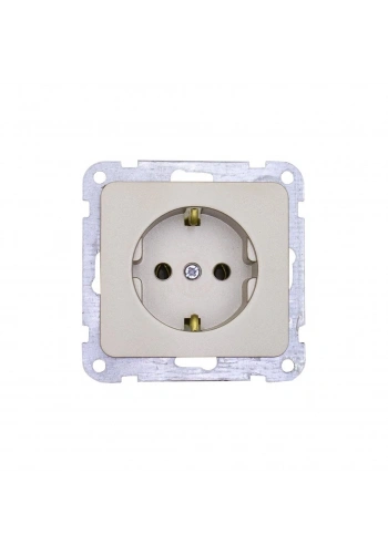 Ne-Ad Aras Metalik Priz Grubu / Normal Priz Metalik Bej (Çerçevesiz)