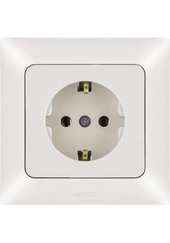 Ne-Ad Aras Priz Grubu / Topraklı Priz Krem (Çerçevesiz)