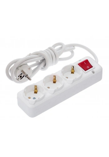 Ne-Ad Grup Priz 3 Lü Anahtarlı Topraklı 5 Mt