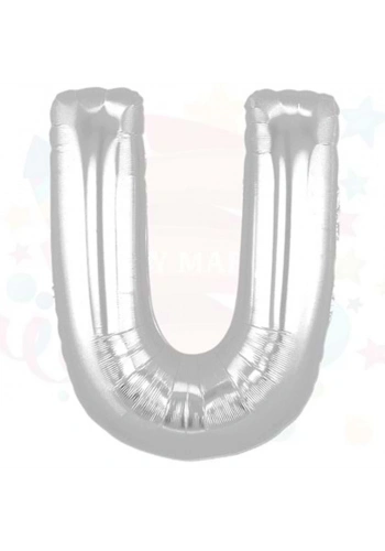 Nedi Balon Folyo 40 Harf Gümüş U 01362