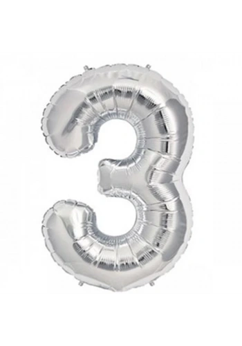 Nedi Balon Folyo 40 Rakam Gümüş 3 10764