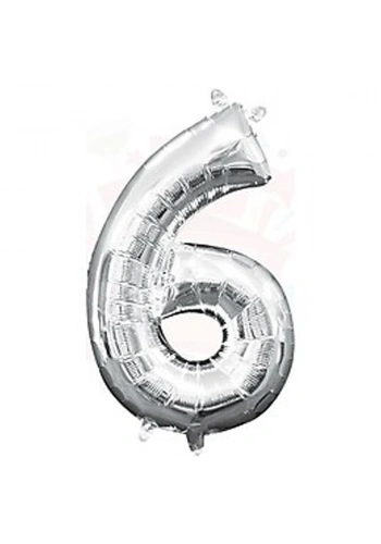 Nedi Balon Folyo 40 Rakam Gümüş 6 10767