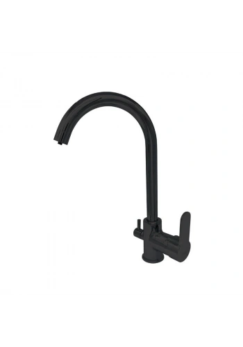 Newarc Domino Arıtma Su Girişli Evye Bataryası Siyah