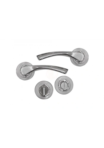 Nobel BURAK NİKEL ROZETLİ WC KAPI KOLU - 0600393