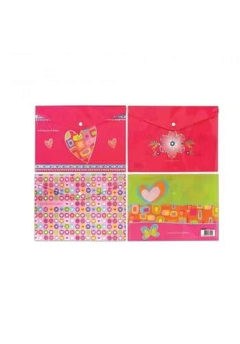 Noki Baskılı Çıtçıtlı Evrak Zarfı Kız 3105