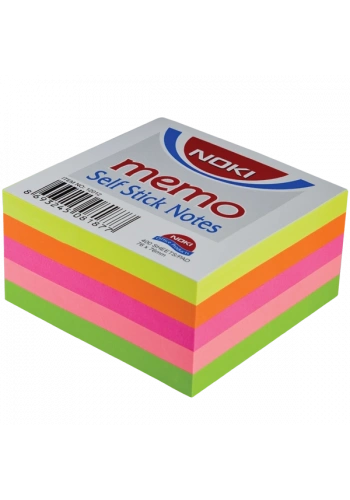 Noki Yapışkanlı Not Kağıdı 400 YP 75x75 5 Neon Renkler 12012