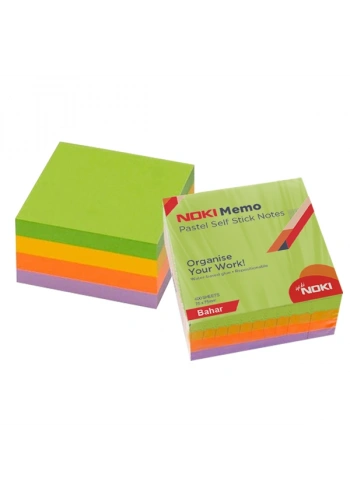 Noki Yapışkanlı Not Kağıdı Küp 400 Syf 75x75 Pastel Bahar 12013-11