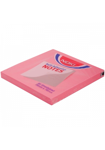 Noki Yapışkanlı Not kağıt 76x76 A.Pembe 12166