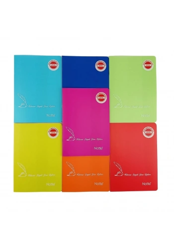 Notte PP Kapak Kılavuz Çizgili Yazı Defteri A5 32yp Çizgili