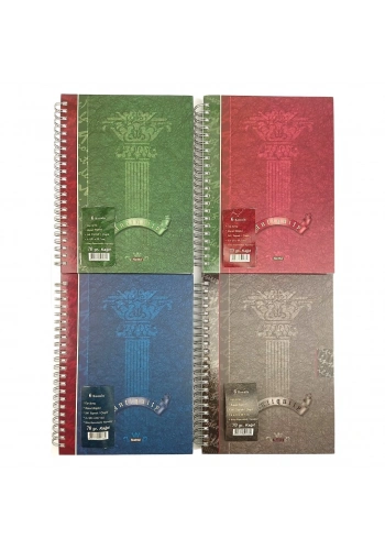 Notte PP Kapak Spiralli Okul Defteri 6 Konulu A4 70gr 240yp Çizgili