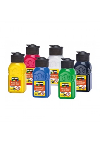 Nova Color Akrilik Boya Seti 100gr 6lı