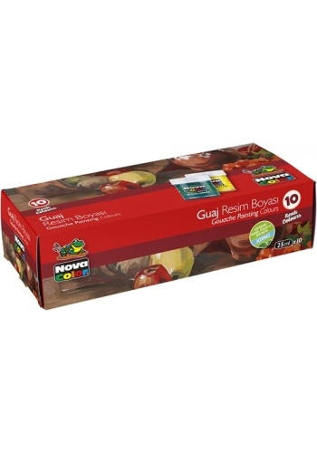 Nova Color Guaj Boya Seti 10 Renk x 30 cc. Şişe