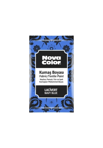 Nova Color Kumaş Boyası Toz 12gr Lacivert