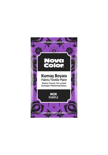 Nova Color Kumaş Boyası Toz 12gr Mor