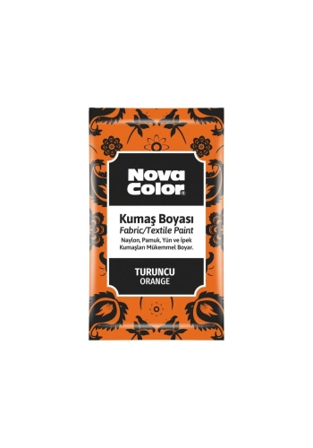 Nova Color Kumaş Boyası Toz 12gr Turuncu