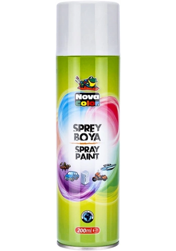 Nova Color Sprey Boya 200 ml. BEYAZ