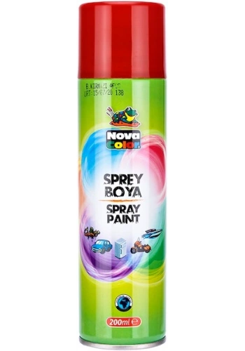 Nova Color Sprey Boya 200 ml. KIRMIZI