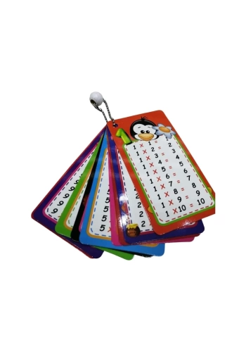 Odak Çarpım Tablo Zincirli Kart 10lu 2036