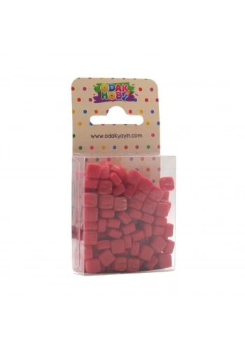 Odak Hobi Mozaik Taşı 75gr 4-7mm Kırmızı