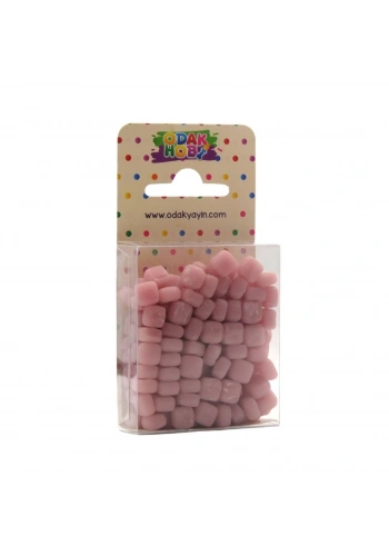 Odak Hobi Mozaik Taşı 75gr 4-7mm Pembe