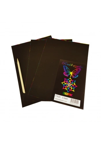 Odak Sihirli Kazıma Kağıdı ve Kalemi 17x24 3lü