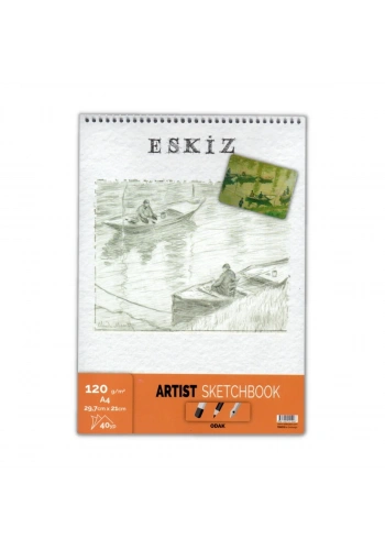 Odak Sketch Book Eskiz Defter 120gr A4 40yp Spiralli