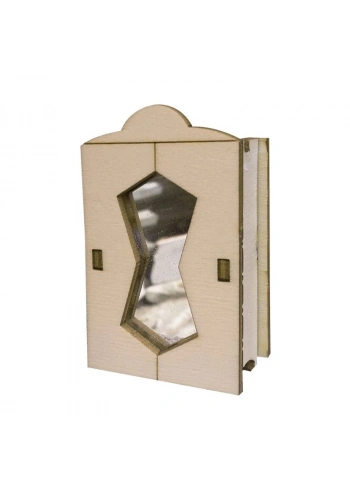 OKUTAN HOBİ MY8 MİNYATÜR AHŞAP AYNALI DOLAP