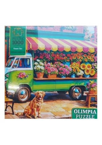 Olimpia Puzzle 1000 Flower Bus 15014