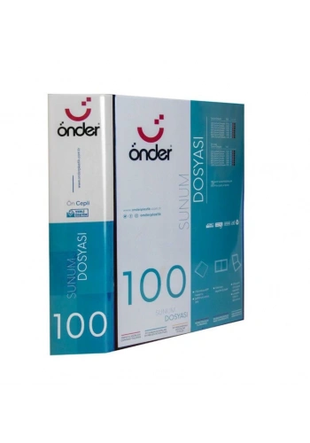 Önder Sunum Dosyası Önü Cepli A4 100lü SİYAH (1230-3)