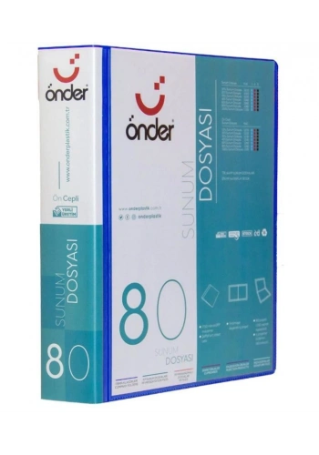 Önder Sunum Dosyası Önü Cepli A4 80Li ***