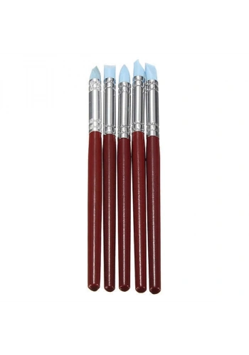 Orta Boy Silikon Uçlu Fırça Seti 5li