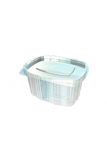 Oval Sızdırmaz Kap 375 Gr Düz Kapak - V63 ( 600 Adet )