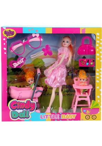 Oydaş Cindy Doll Pusetli Mama Sandalyeli Bebek