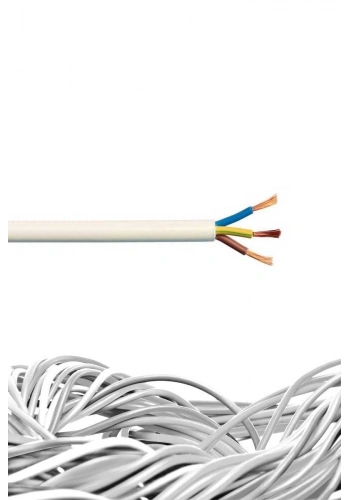 Öznur TTR Kablo 3x1,5 mm H05VV-F (NYMHY) Beyaz